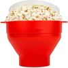 Microwave Silicone Popcorn Maker Food Grade Foldable High Quality Kitchen Easy Tools DIY Make Popcorn Bucket Bowl with Lid Bowls