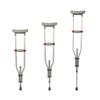 Underarm Crutch with Shock-absorbing Foot Pad Portable Foldable Double Crutches Rubber Pad Elderly Walker Adjustable