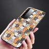 Funny Cartoon Cat Phone Case For Samsung Galaxy S22 Pro S21 S20 Ultra FE S10 Lite 5G S10E S9 S8 Plus Soft TPU Black Cover