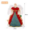 Christmas Doll Standing Treetop Figurine Angel In Gown Home Table Decoration Room Decor Statue Home Accessories Desk Decor