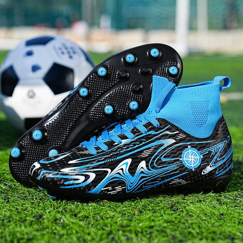 32-46 Football Shoes High -top Outdoor Men's Long Nails Sports Football Boots Large Size Young Sports Football Boots For Boys