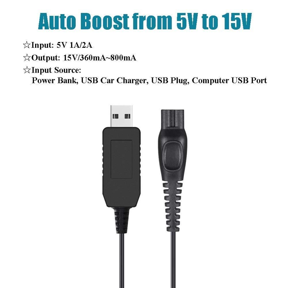 8V Power Cord Beard Trimmers Razor Charger for Philip One Blade for Philip HQ850 Shaver Charger