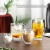 150/250/350/450ml Heat Resistant Double Layer Glass Cup Drinkware Juice Cup New Milk Mug