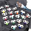 Multicolor 10pcs DIY Decorative Materials Hairball Cartoon Jewelry Making 3D Accessories Pompon Large Eye Cute Headwear Plush Ball