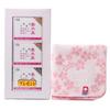 Azuma Shoji Spa Water Gel Bisuisen Tabibijin Beautiful Skin All-in-one Gel 80g X 3 Piece Set [imabari Towel Handkerchief Included]  Flower Pattern