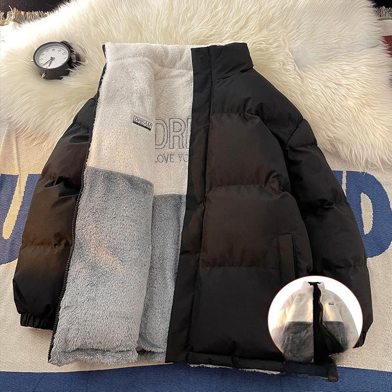 Double-sided Cotton-padded Clothes, Loose and Thickened Warm Cotton Clothes, Trendy Casual Loose Coats