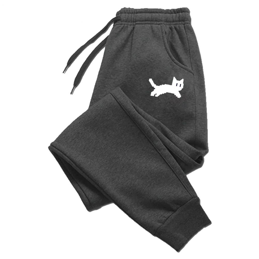 Hot Sale Womens Sweatpants Cute Cat Printing Casual Tracksuit Trousers Sports Jogging Pants Summer Outdoors