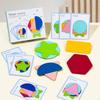 Wooden Puzzle for Kids Shape Pattern Block,Educational,Portable,Shape Matching Brain Teaser