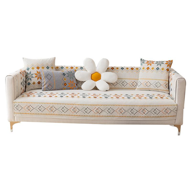 Chenille Sofa Cushion Leather Four Seasons Universal Simple Modern Cover Cloth Sofa Cover Light Luxury High-End Cushion Towel American Style