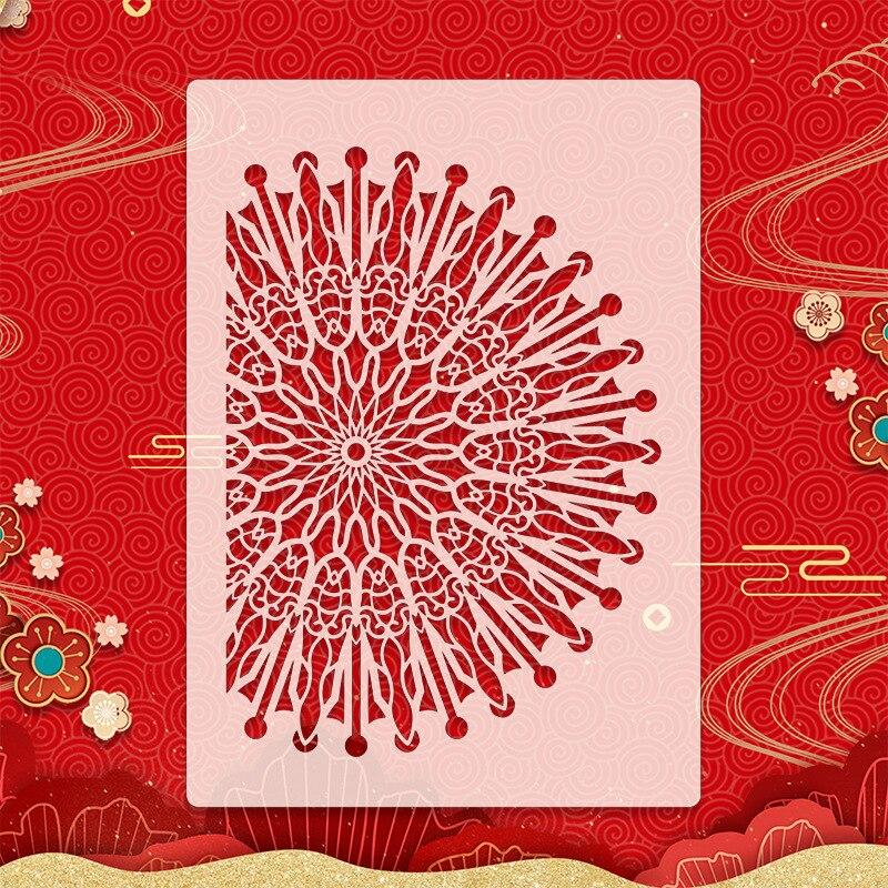 A4 Delicate Hollow Mandala Stencil Spray/hand Painting Template DIY Wall Window Scrapbooking Album Decoration Art Painting