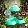 500ML/1.8L Cat Food Feeder Large Capacity Automatic Replenishment Pet Cat Mushroom Shape Water Food Container Pet Supply