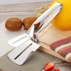 Stainless Steel Steak Clips Multifunctional Spatula Double-Sided Cooking Tongs For Fish Meat Pizza Kitchen Baking Tools