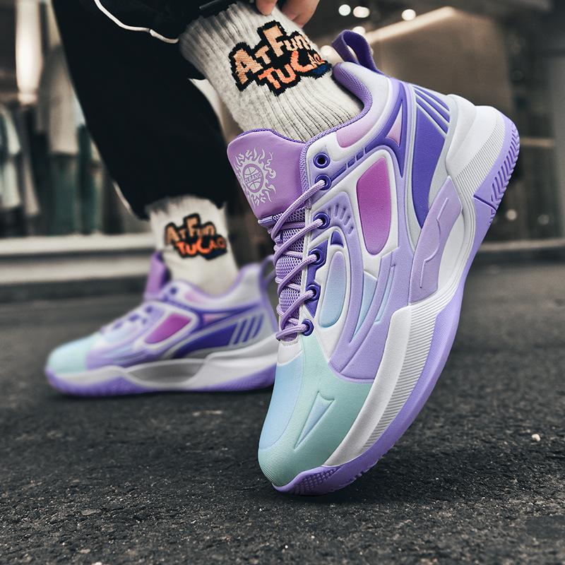 Men's Sports Shoes New Children's Primary and Secondary School Students and Older Children's Sports Cement Ground Training Actual Basketball Shoes 202