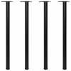 VidaXL 4 Height-Adjustable Table Legs Black 1100 Mm