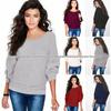 Trendy Women's Batwing Sleeve Knitted Wool Sweater - Stylish and Cozy for Spring, Autumn, and Winter