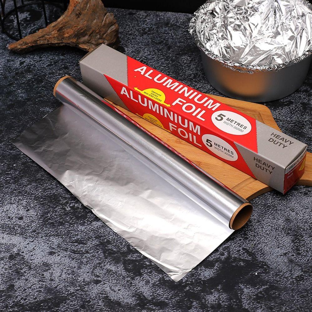 5M/10M/20M Disposable Catering Tin Foil Aluminium Baking Wrap Tin Foil for Ovens Freezers