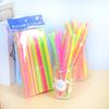 1 Set Drinking Straw Flexible Disposable Straws Colorful Bendable Beverage Straws for Party Decoration