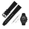Jumpsunfun 20mm Watch Band for Omega and Silicone Strap with Quick Release Replacement Black X, Swatch, Speedmaster, MoonSwatch, Tool,