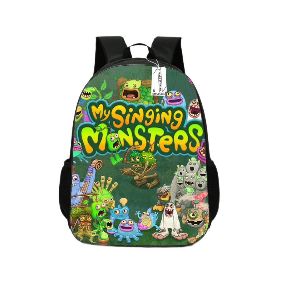 New Monster Concert Anime Backpack Kindergarten Children's Cartoon Book Bag Mochila Anime Children's Toy Gift