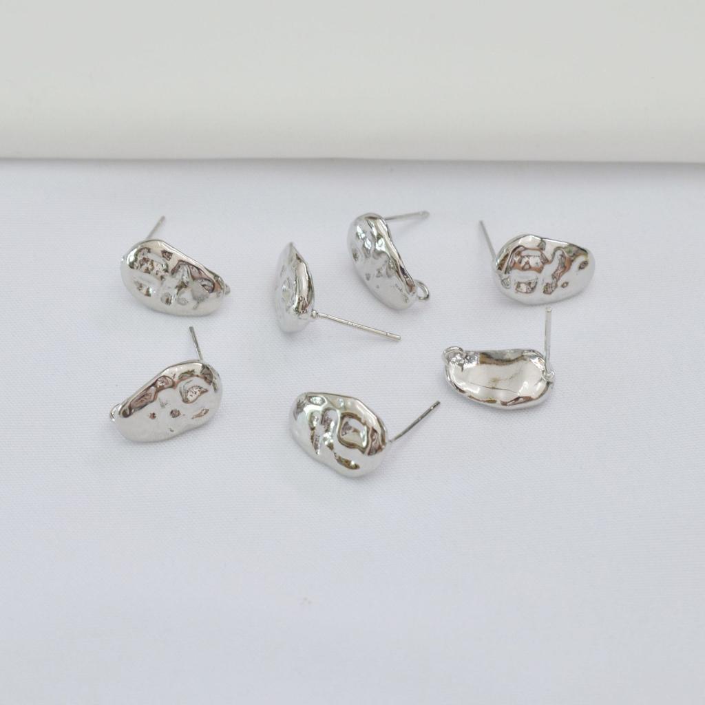 10 шт. 14-каратного золота обернутые в золотую оболочку серьги-гвоздики особой формы в стиле барокко с холодным ветром из серебра 925 пробы сделай сам серьги ручной работы аксессуары материал