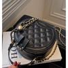 Premium Texture Small Bag Women's 2025 New Fashion Portable Small Round Bag Autumn and Winter Popular Chain Shoulder Messenger Bag