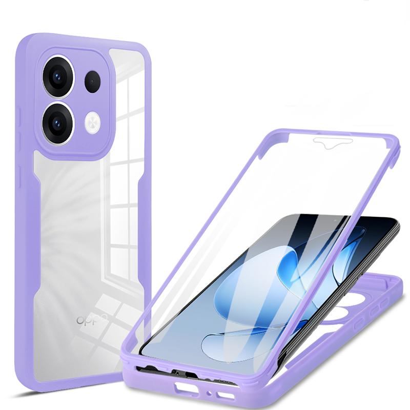 For Realme 8 4G 360 Full Body Protection Clear Case For Realme 14 Pro 14X 6 7 8 9 9I Double Sided Front Screen Shockproof Cover