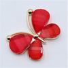 10Pcs/Set  Cute Colorful Butterfly Costume Decoration Alloy Stained Glass Buckle DIY Jewelry Accessories Wedding Card DIY Decor