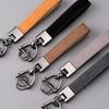 1PC Pendant Simple Keychain Personalised Hand Strap Keychain Couple Belt Charm Pu Leather Car Chain Loop Multi-Colour