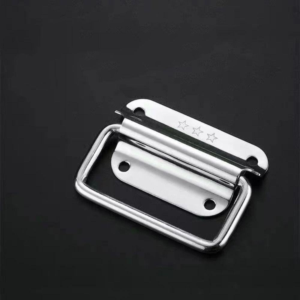 Folding Cabinet Drawer Handle Silver Wooden Box Handle Durable Simple Door Handle