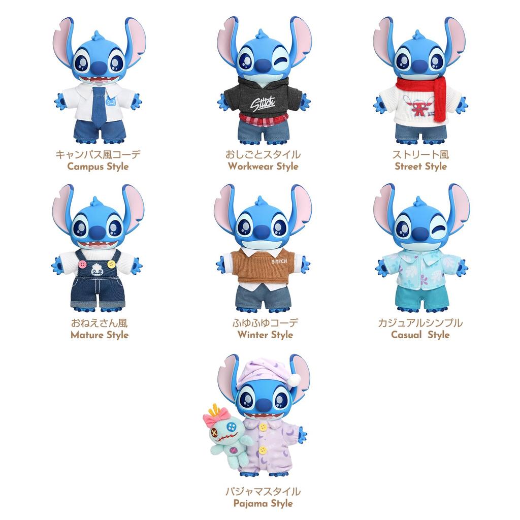 TOP TOY Disney Stitch Dress-Up Show Series Assortment Box 1 Box (6 Pieces) Blind Box Figure