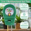 1PCS 3-in-1 Soil Moisture Meter, Precise Plant Moisture Meter, Plant Water Monitor with Soil Moisture, Fertility, pH Soil Tester, Suitable for Garden