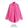 2025 Spring Women's European & American Style Fashion Striped Loose Shirt