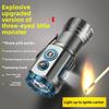 Three-eyed Monster Super Bright Strong Light Flashlight Mini Small Portable Led Multi-function Camping Light Magnetic Attraction