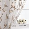 Window Curtain Eye-catching Romantic Long Lasting Embroidery Sheer Curtain Semi Curtain Panels for Living Room