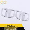 Suitable Front Air Vent Bright Ring Sticker for Koleos Center Console Air Conditioning Decor
