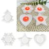3D Candlestick Silicone Mold Christmas Tree Snowflake Heart Star Candle Stand Molds Candle Holder Decoration Mould