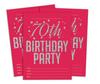 Darling Souvenir Pink Birthday Invitation Card Printable Elegant Fill or Write In Blank Party Invites 28 Pcs 5 X 7