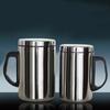 350/500ml Double Wall Anti Scalding Coffee Mug Insulated Portable Stainless Drink Cup Drinking Steel Polishing Beer Tea Juice