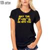 MAY THE F=M*A BE WITH YOU T-SHIRT Physics Geek Birthday Slogan Funny Gift Men T Shirt 100% Cotton Print Shirts