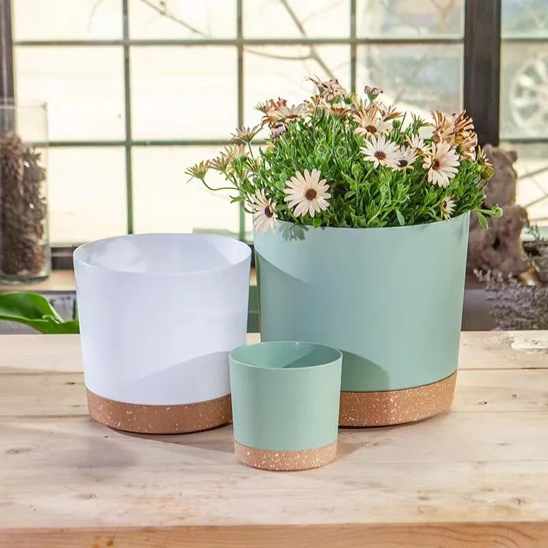 Plant Pots Lightweight Large Pots for Indoor Plants and Outdoor Plants Large Plastic Pots with Drainage