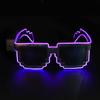 Wireless LED Light-up Glasses Glow In the Dark Neon Rave Shades  for Adult Kids