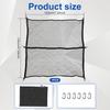 Truck Bed Cargo Net Highly Elastic Pickup Truck Bed Mesh Organizer Stretchable 4x4ft To 8x8ft  Cargo Net with Carabiners & Hooks