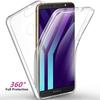 360 Degree Phone Case Silicone Crystal Clear Full Protective Cover for iPhone Samsung Huawei Honor Xiaomi Redmi OPPO Realme Vivo OnePlus
