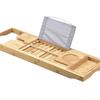 Bamboo Bathtub Rack Bath Tub Serving Tray Toilet Extendable Shelf Bath Phone Holder