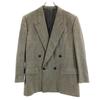 Lanvin Wool Glen Check Tailored Jacket Gray Men's Used