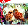 5D Diamond Painting Animal Owl Full Round Rhinestone Picture Embroidery Sale Diamond