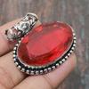 Mozambique Garnet Gemstone Handmade Solid 925 Sterling Silver Jewelry Pendant