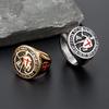 Vintage European-American Templar Cross Titanium Steel Ring