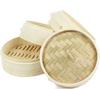 Bamboo Steamer Body and Lid Set of 3 Bodies and 1 (18cm (3 Lid) set)_FH85032324