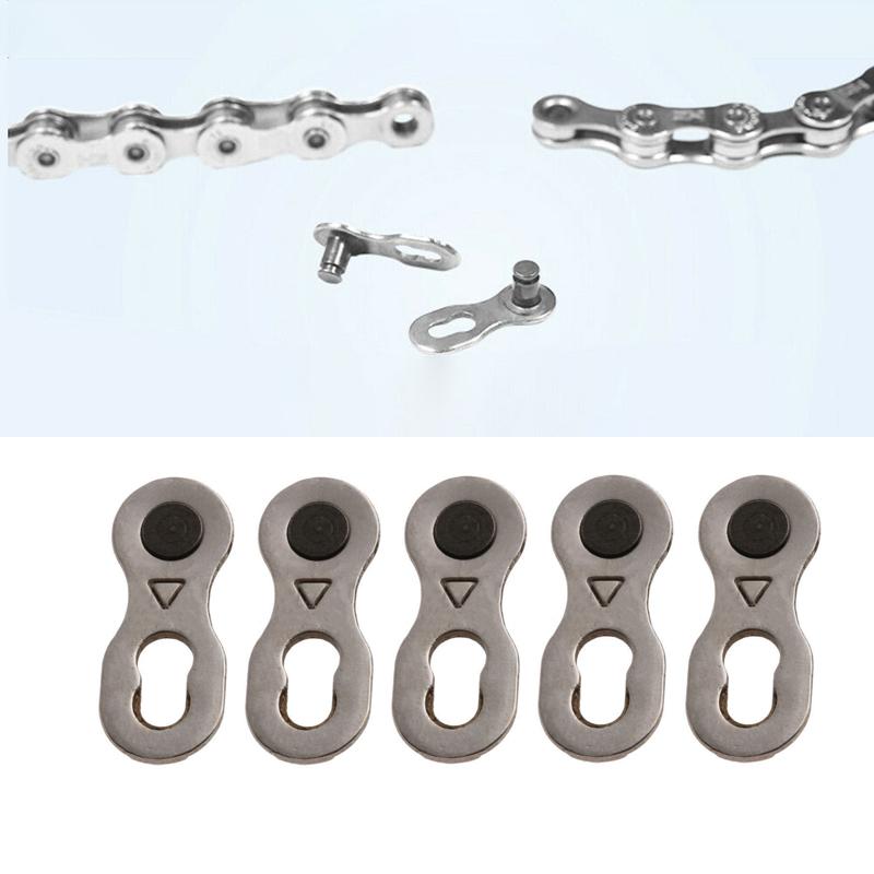 2Pcs Portable Bicycle Chain Master Link Joint Connector 6/8/10 Speed Quick Clip